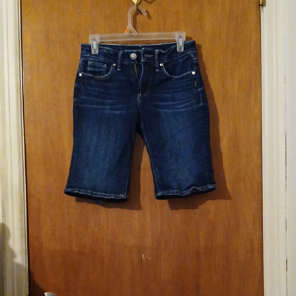 Silver Jeans Dark Blue Suki Bermuda Shorts